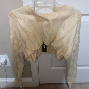 Cream Cable Knit Sweater